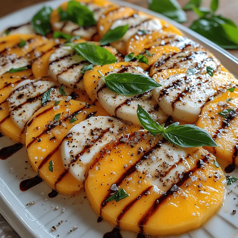 Tropical Mango Caprese Delight: A Refreshing Twist on a Classic
