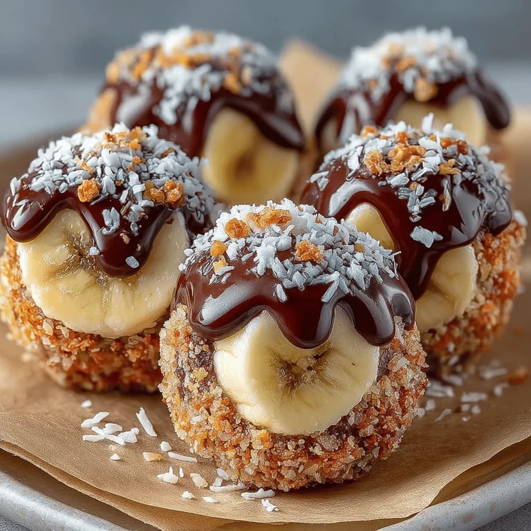 Frozen Mocha Banana Yogurt Truffles