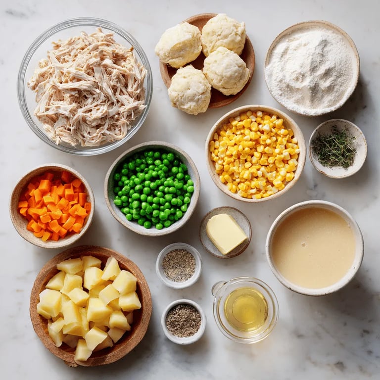 Comforting Homestyle Chicken Pot Pie with Biscuit Topping: A Heartwarming Family Recipe