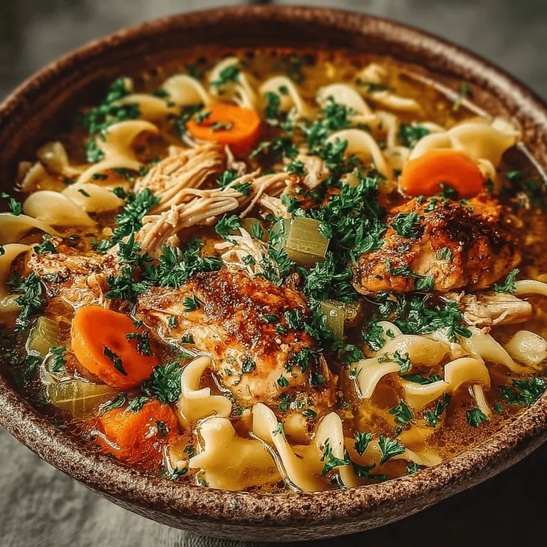 Hearty Chicken Noodle Comfort Bowl