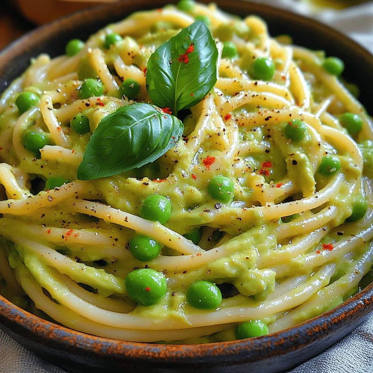 Creamy Avocado Pasta with Peas: A Delicious and Healthy Alternative