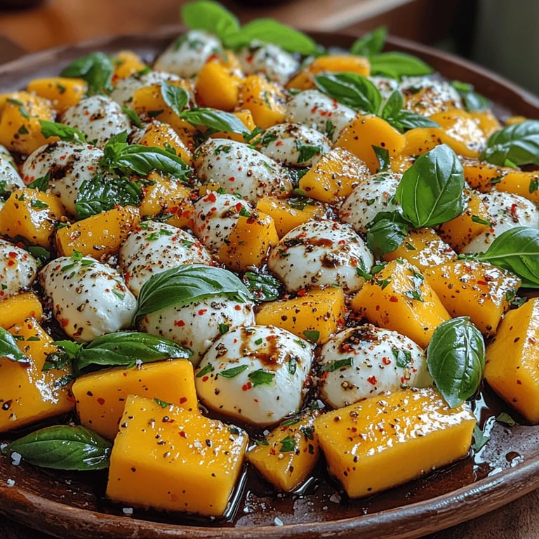 Tropical Mango Caprese Delight Recipe