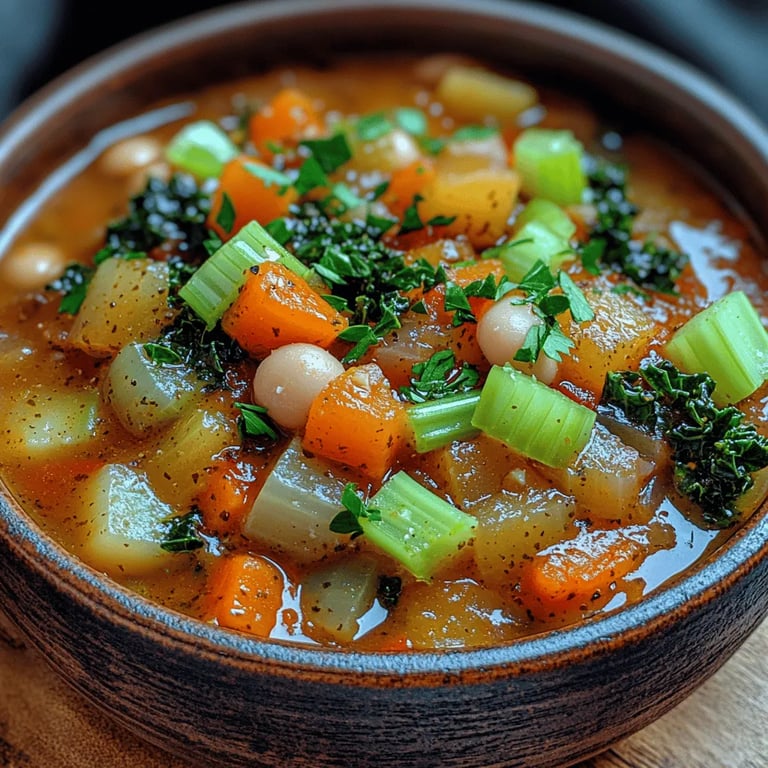 Rustic Tuscan Kale & White Bean Delight: A Culinary Journey close up showing texture and detail