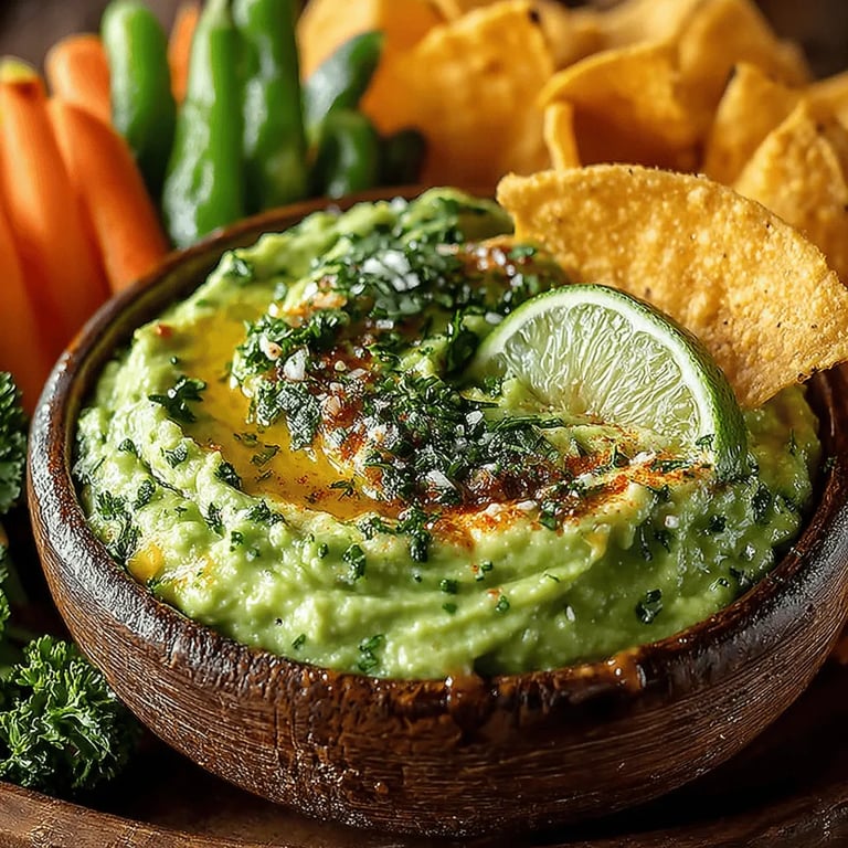 Creamy Avocado Lime Dip: A Flavorful Journey close up showing texture and detail