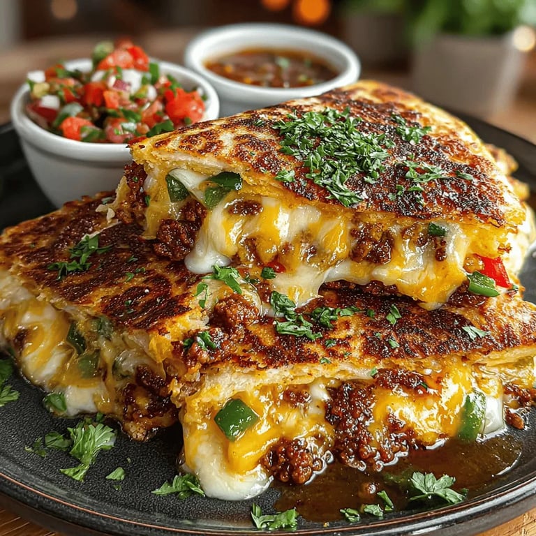 Spicy Sunrise Green Chili Quesadilla