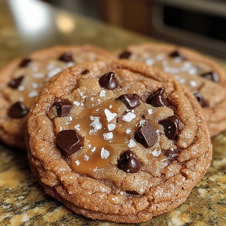 Indulgent Dark Chocolate Sea Salt Caramel Cookies: A Decadent Delight for Any Occasion