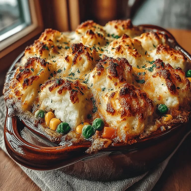 Cozy Homestyle Turkey and Vegetable Shepherd’s Pie: A Comforting Classic close up showing texture and detail