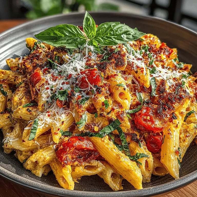Creamy Tomato Basil Pasta Skillet