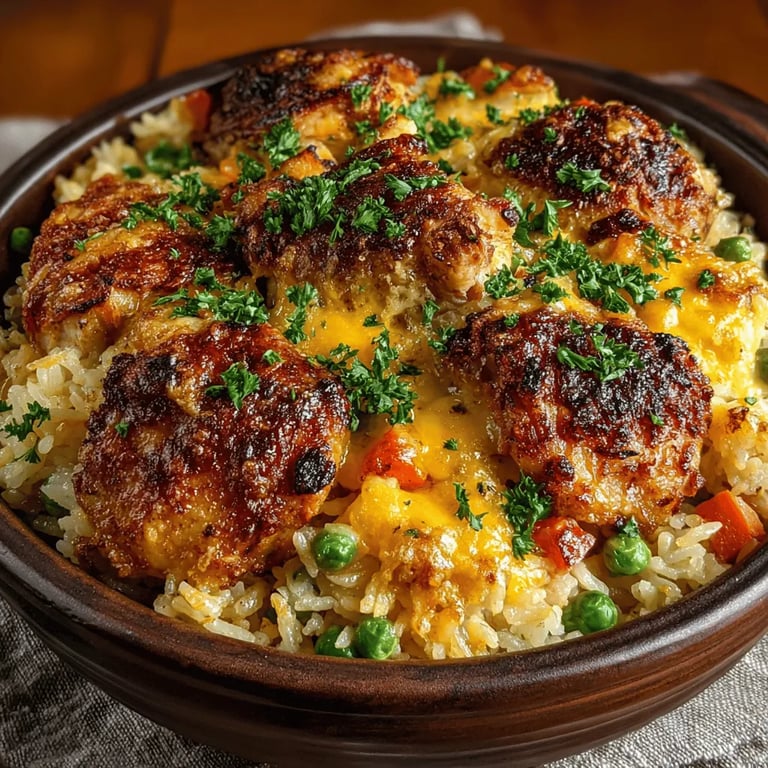 Savory Chicken and Rice Casserole: Mastering the Art of Comfort Food close up showing texture and detail
