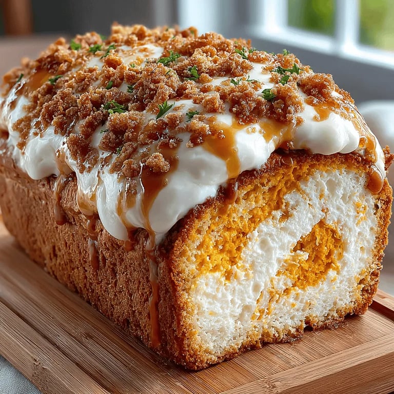 Creamy Pumpkin Bliss Swirl Loaf: Bringing Together Fall Flavors