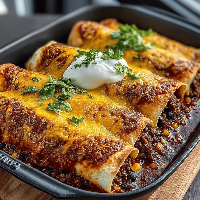 Cheesy Beefy Delight Enchiladas: A Culinary Journey to Flavor Town