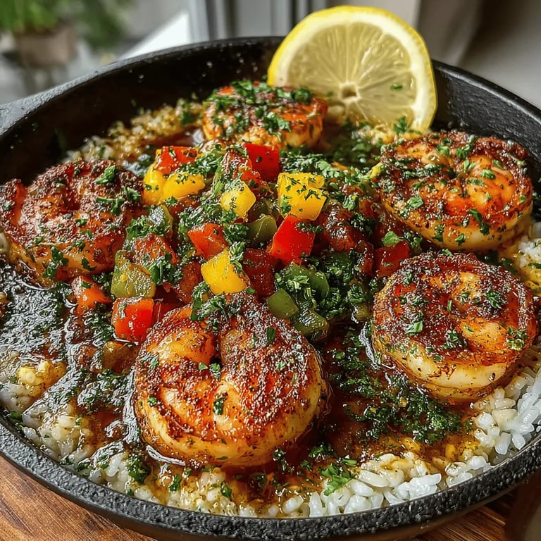 Spicy One-Pan Cajun Shrimp and Rice Delight: A Culinary Adventure - finished dish