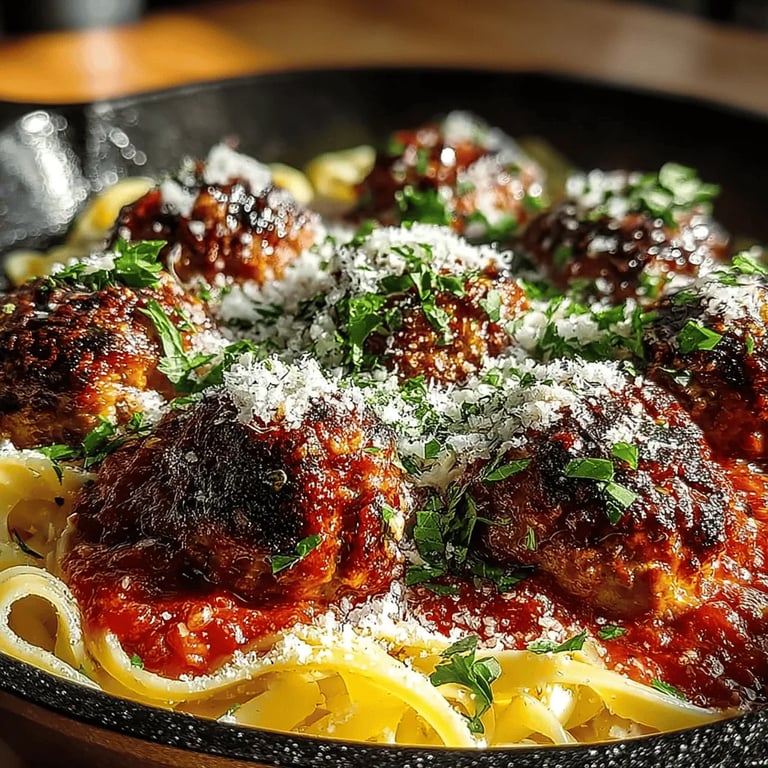 Cheesy Kid-Approved Turkey Meatballs in Marinara Sauce: A Family Favorite! close up showing texture and detail