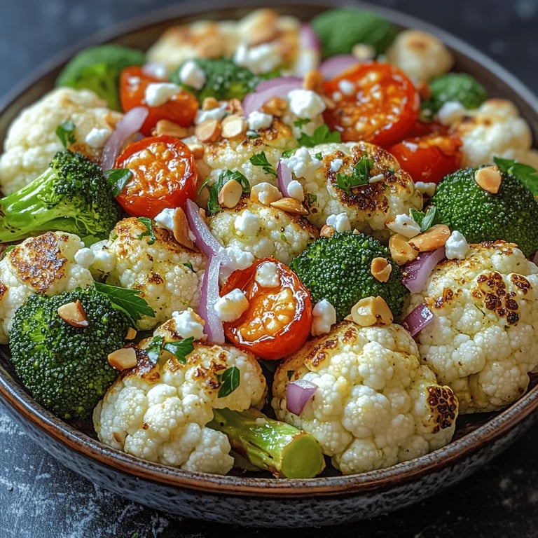 Roasted Broccoli and Cauliflower Delight: A Flavorful Journey into Nutrition