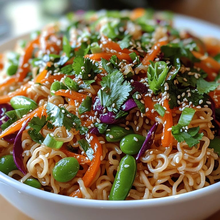 Chilled Ramen Rainbow Salad: A Colorful and Nutritious Delight