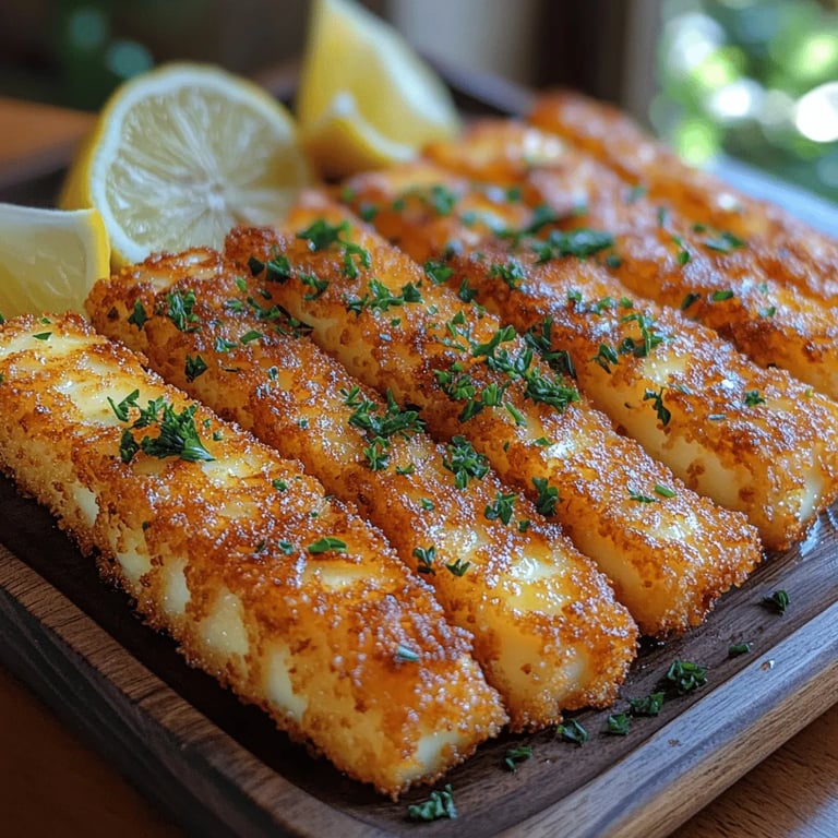 Crispy Breaded Halloumi Fingers