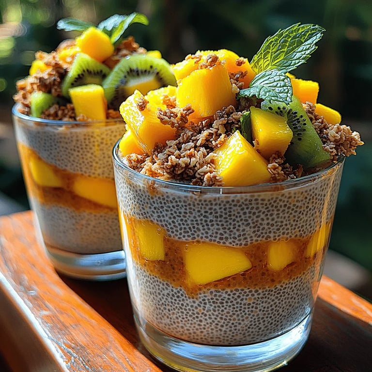Tropical Chia Pudding Parfaits: A Refreshing Treat to Brighten Your Day - finished dish