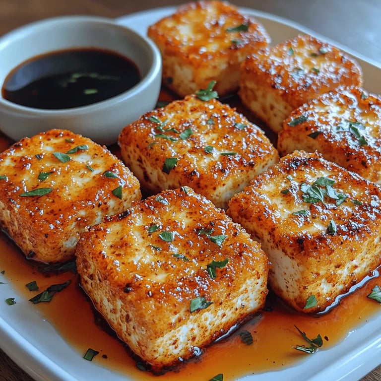 Crispy Panko Crusted Tofu Delight: A Culinary Masterpiece close up showing texture and detail