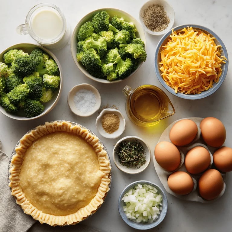 Delightful Cheddar and Broccoli Quiche