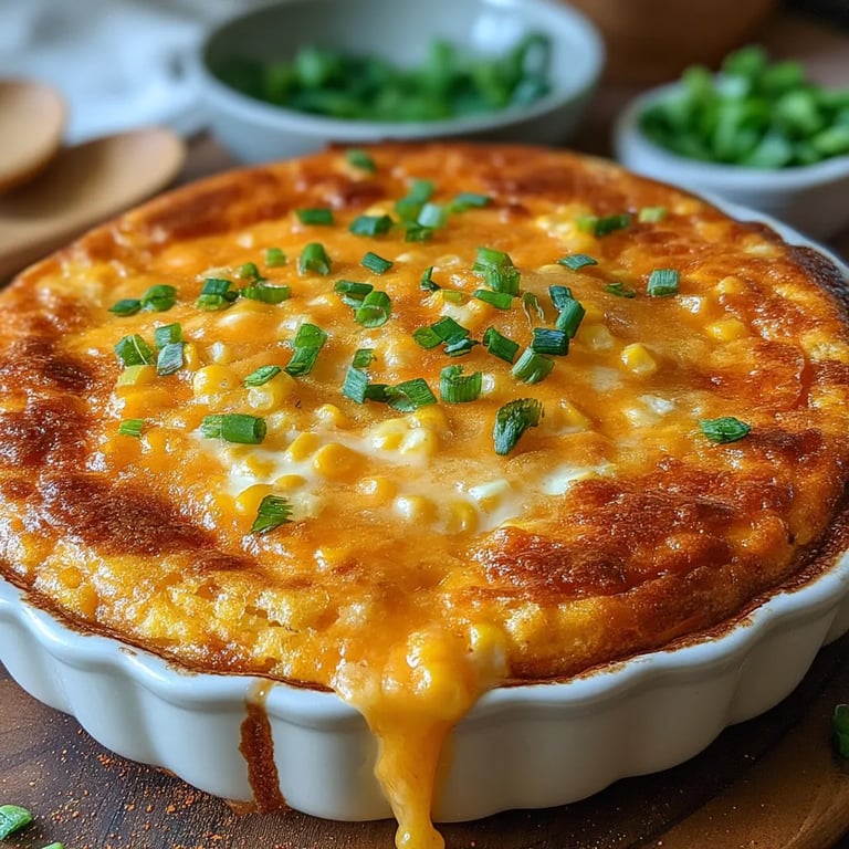 Cozy Comfort Cheddar Corn Casserole: A Heartwarming Recipe for Every Occasion close up showing texture and detail