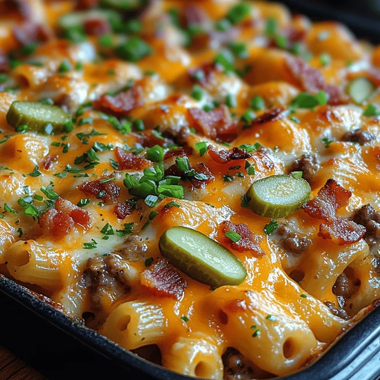 Bacon Bliss Cheeseburger Casserole