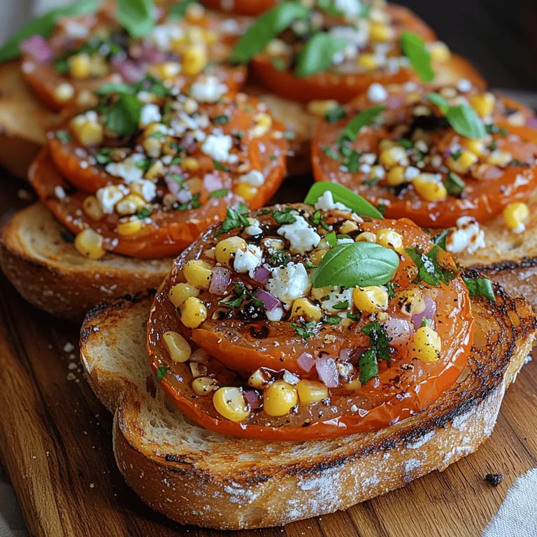 Fire-Roasted Tomato Corn Toasties: A Flavorful Snack to Delight Your Taste Buds