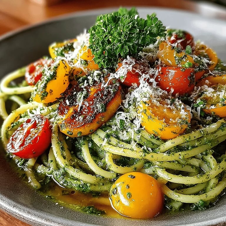Basil Bliss Pesto Pasta: A Culinary Delight
