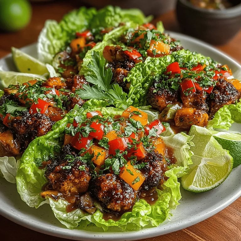 Sweet Chili Chicken Lettuce Wraps