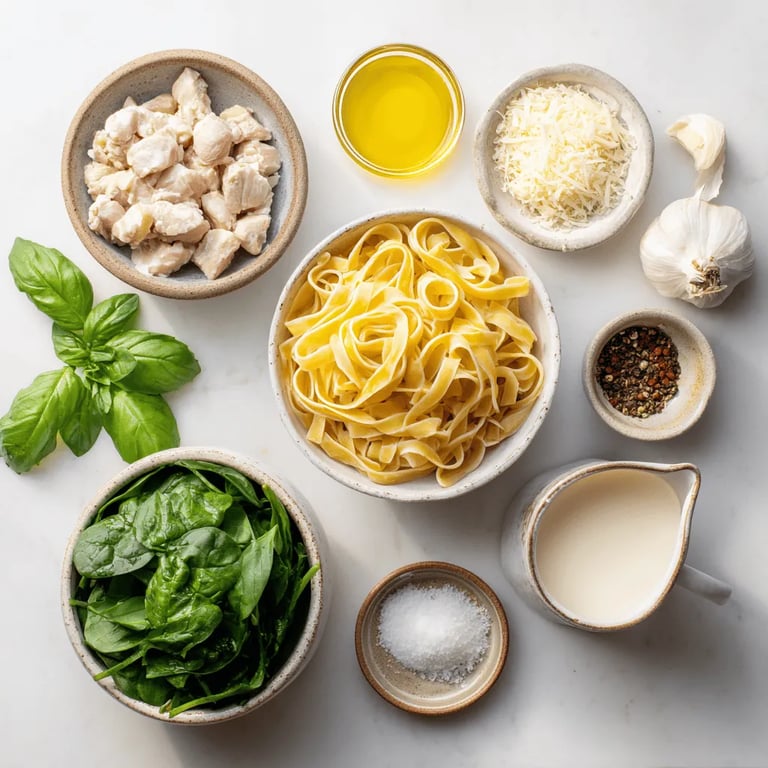 Heavenly Creamy Chicken and Spinach Pasta