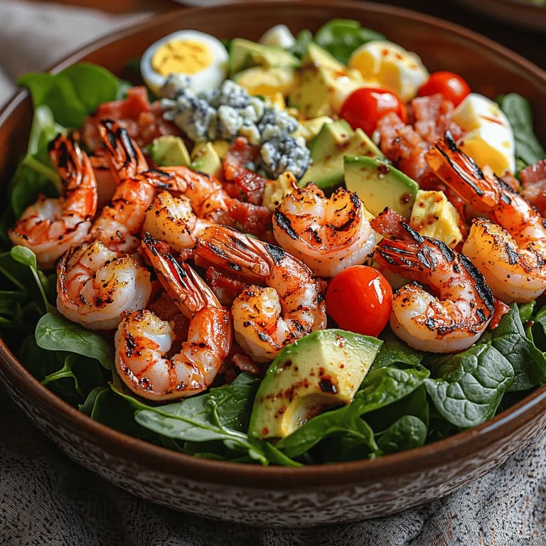 Grilled Shrimp Cobb Salad Recipe