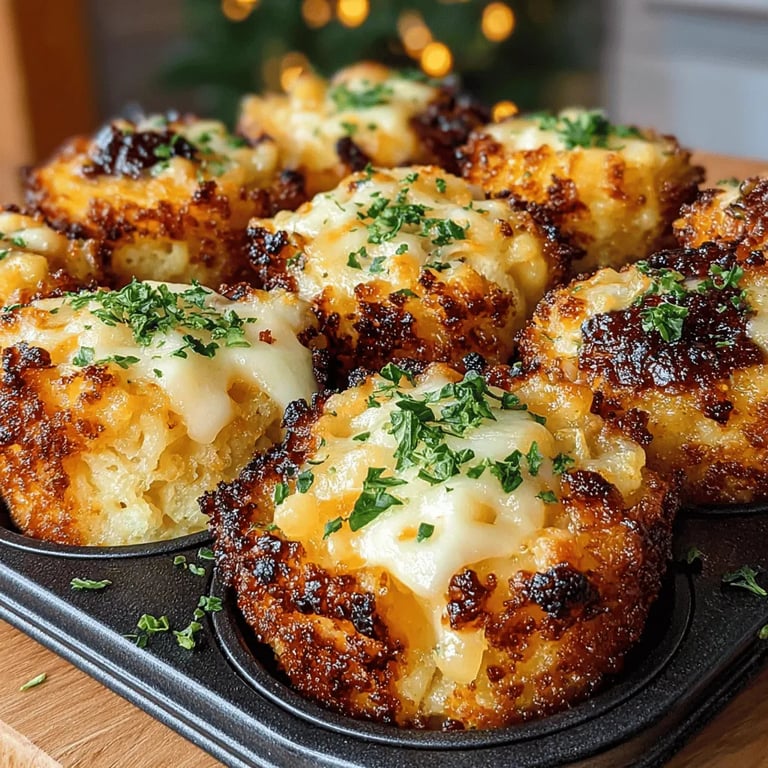 Smoky Gouda Mac and Cheese Bites: The Perfect Snack close up showing texture and detail