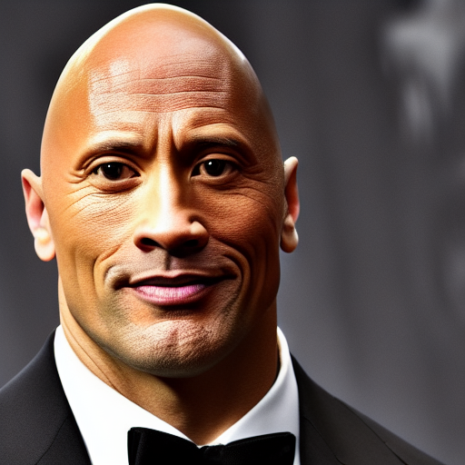 Dwayne The Rock Johnson making sus face by Daniel King - Playground