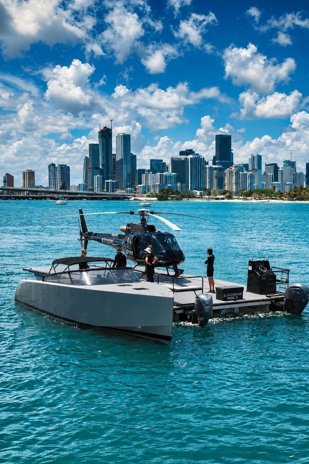 ilandmiami luxury helicopter water landing 4807559