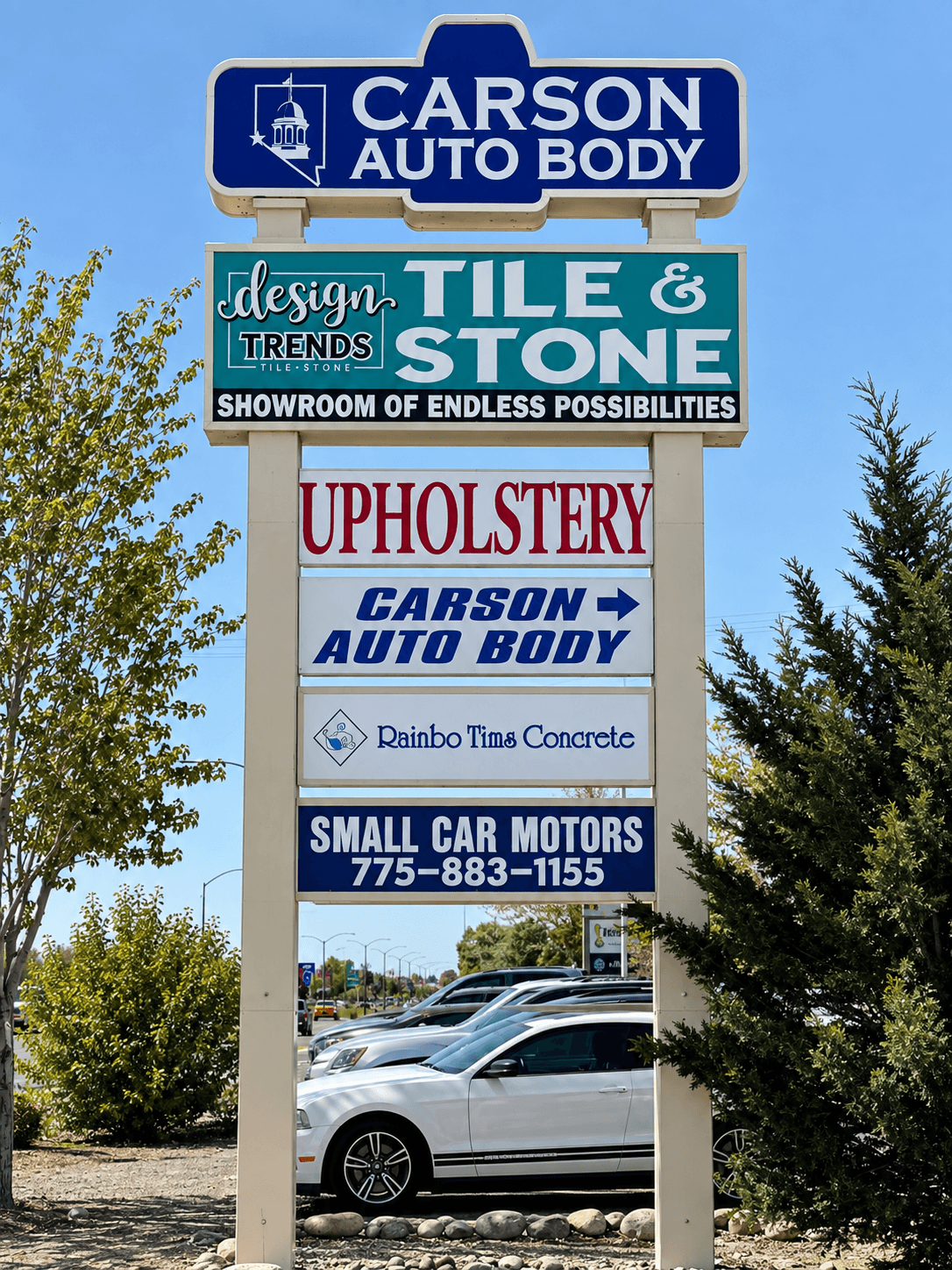 Carson Auto Body sign on S. Carson Street