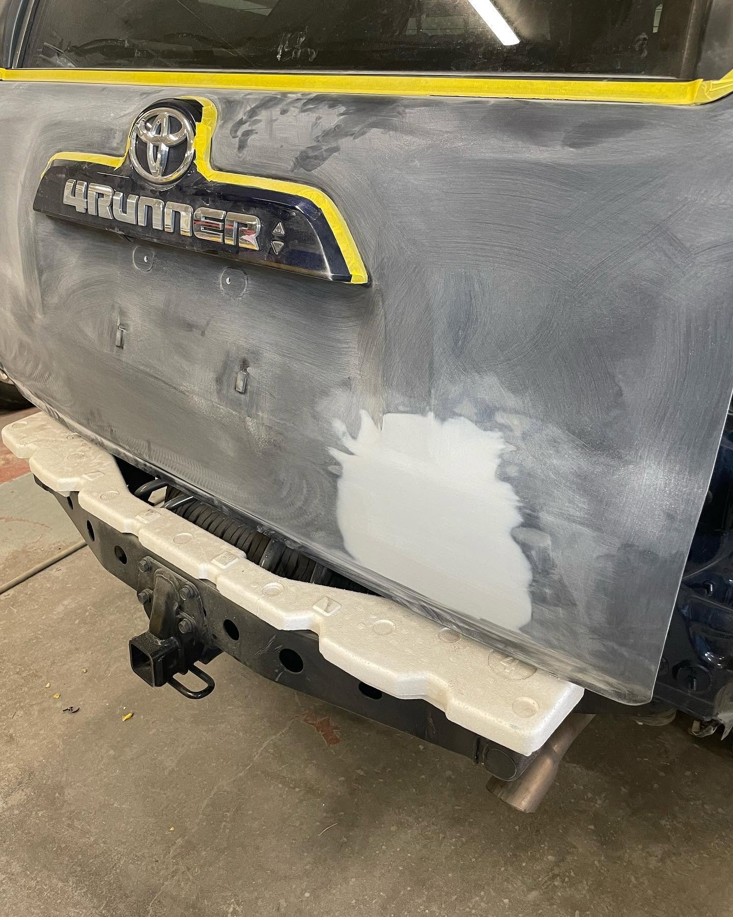 Collision repair work at Carson Auto Body