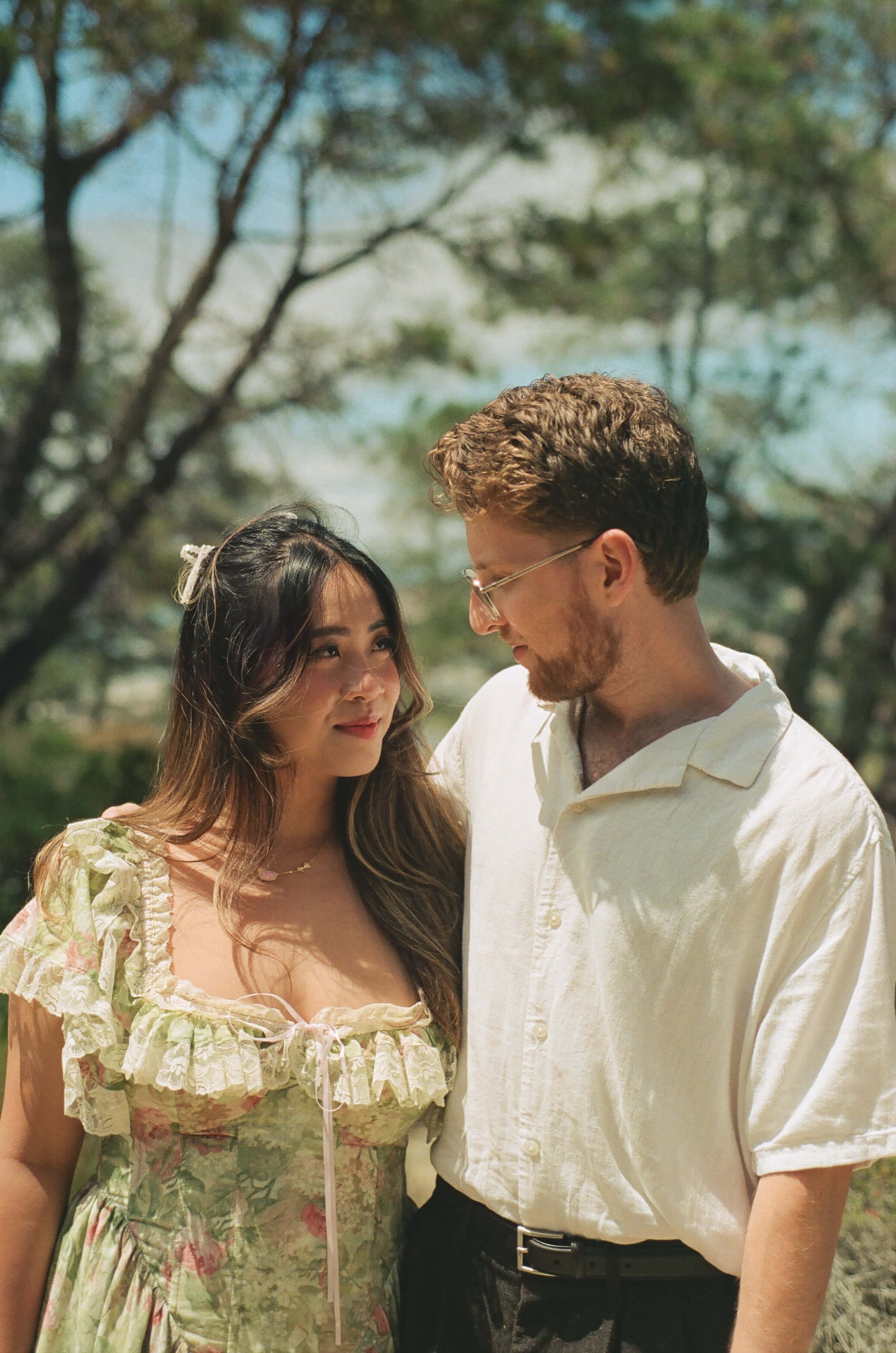 Romantic couples portrait in Southern California
