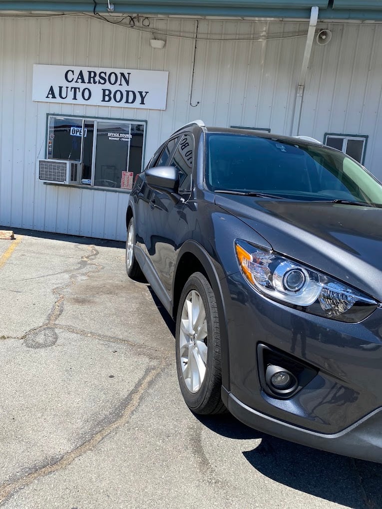 Clean Car In Front Of Shop at Carson Auto Body