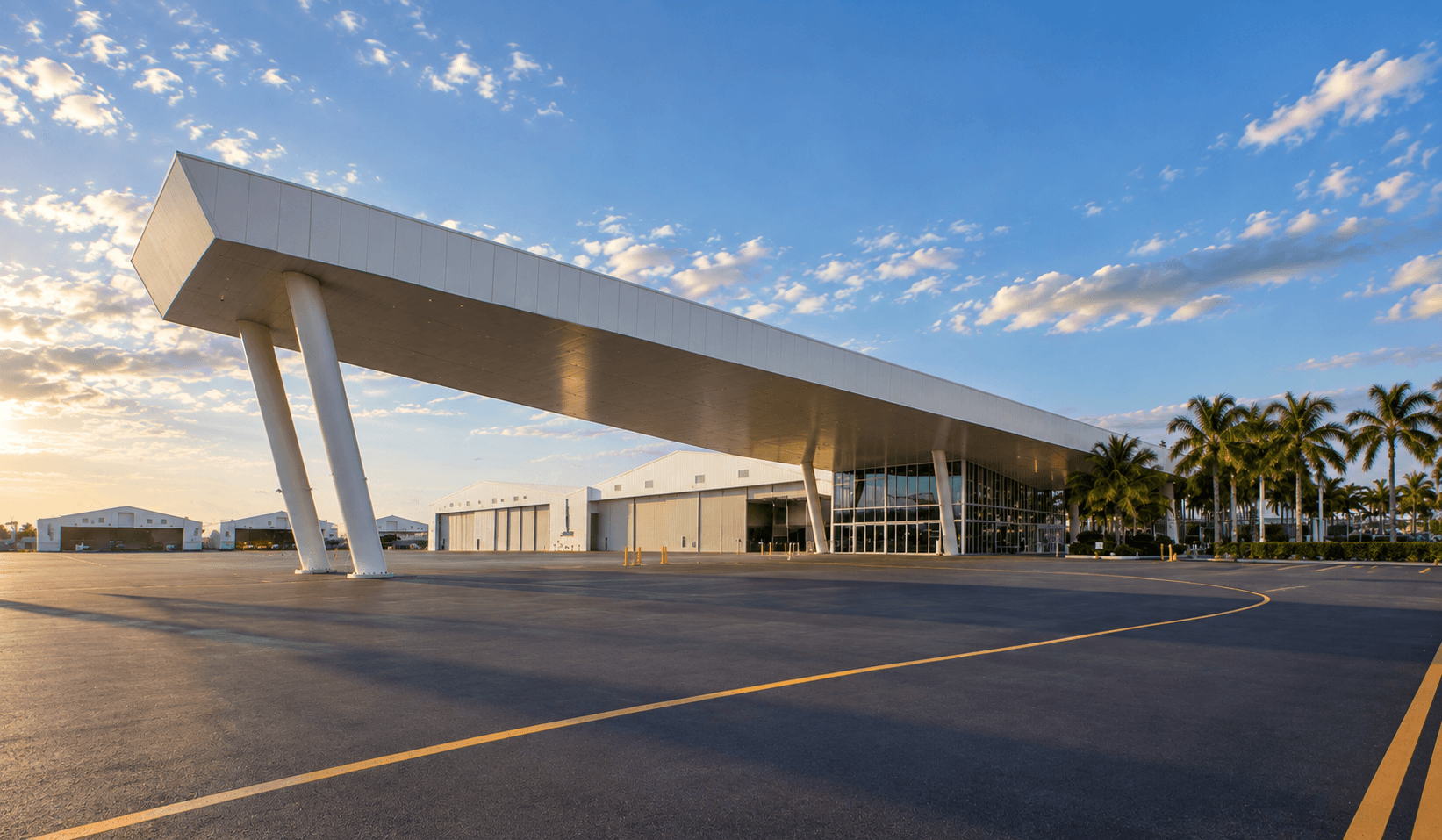 Luxury private jet at Fontainebleau Aviation