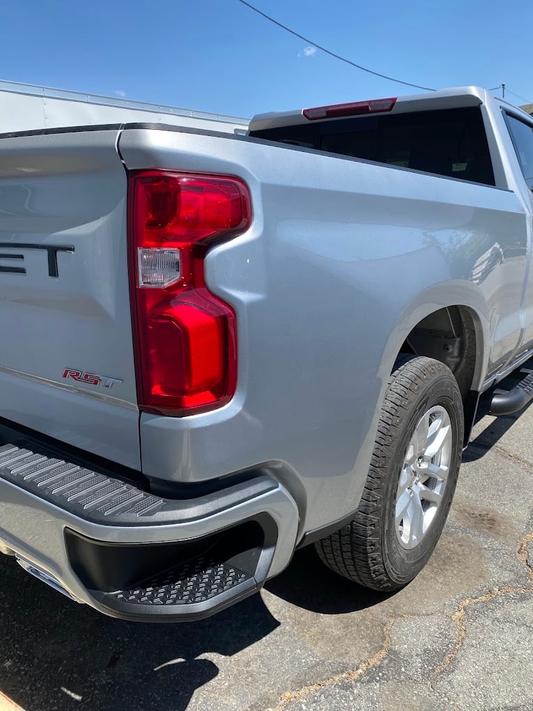 Vehicle after body and wheel-area collision repair
