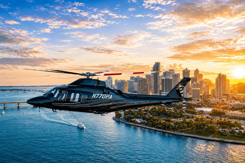 ilandmiami helicopter water landing miami 7433233