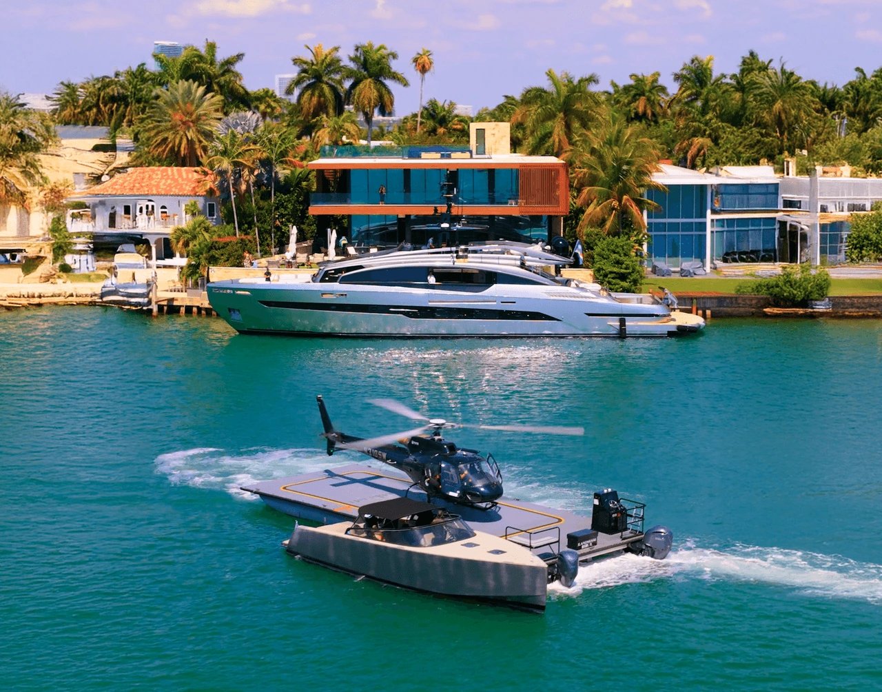 ilandmiami helicopter landing miami water 4697864