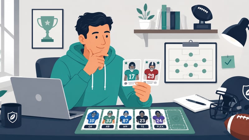 How should I set my fantasy football lineup each week?