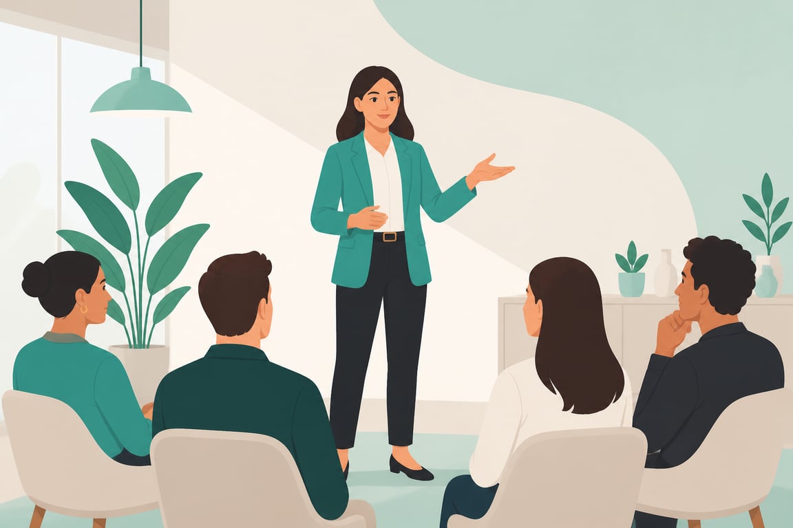 How can I speak with confidence in front of a group?