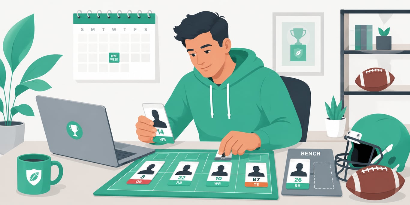 What is the best way to manage bye weeks in fantasy football?