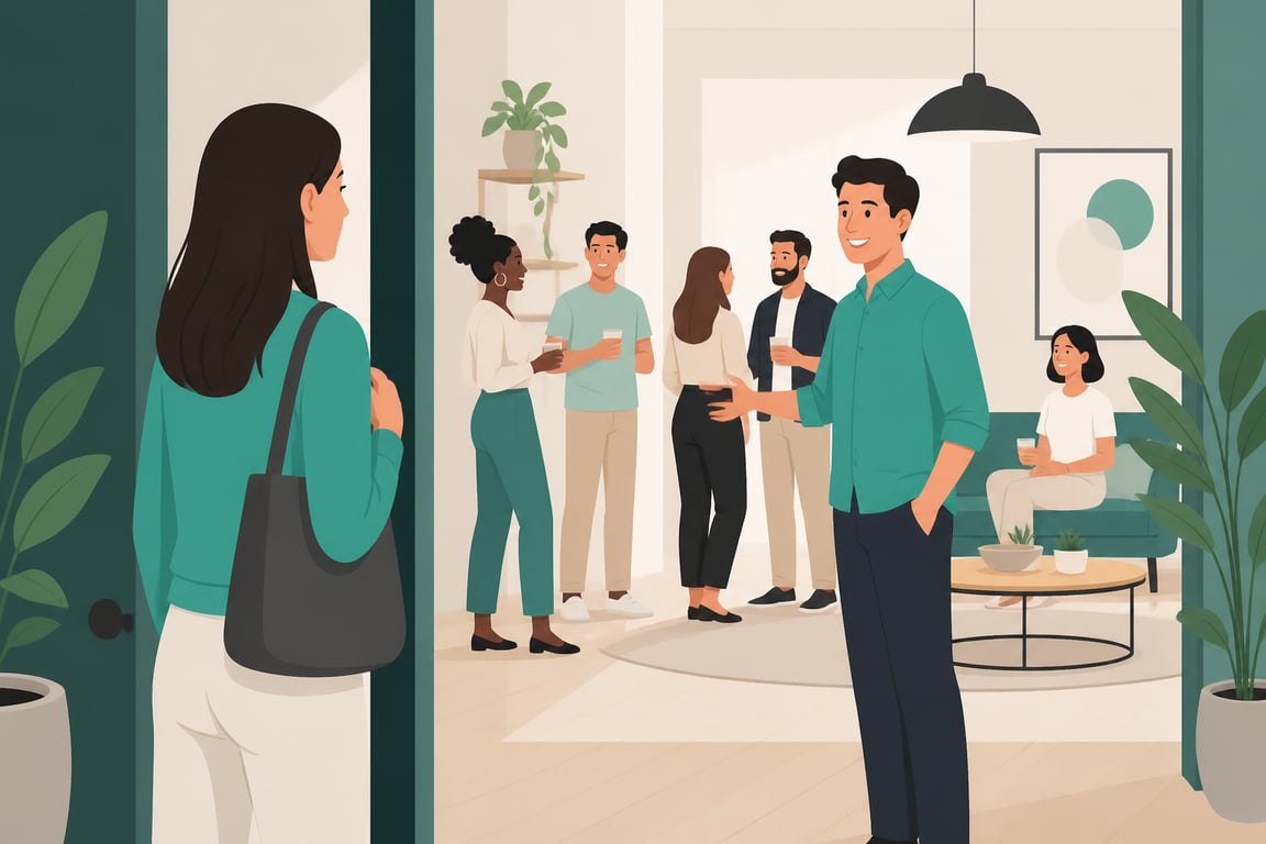 What should I do if I feel out of place in a room?