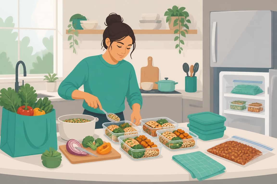 What is the easiest meal-prep schedule for someone who eats fast food every day?