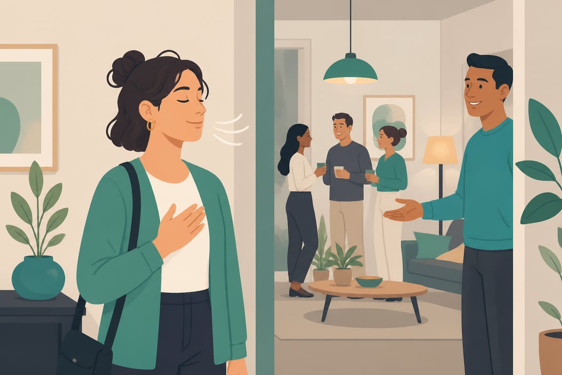 How do I stop feeling nervous in social situations?
