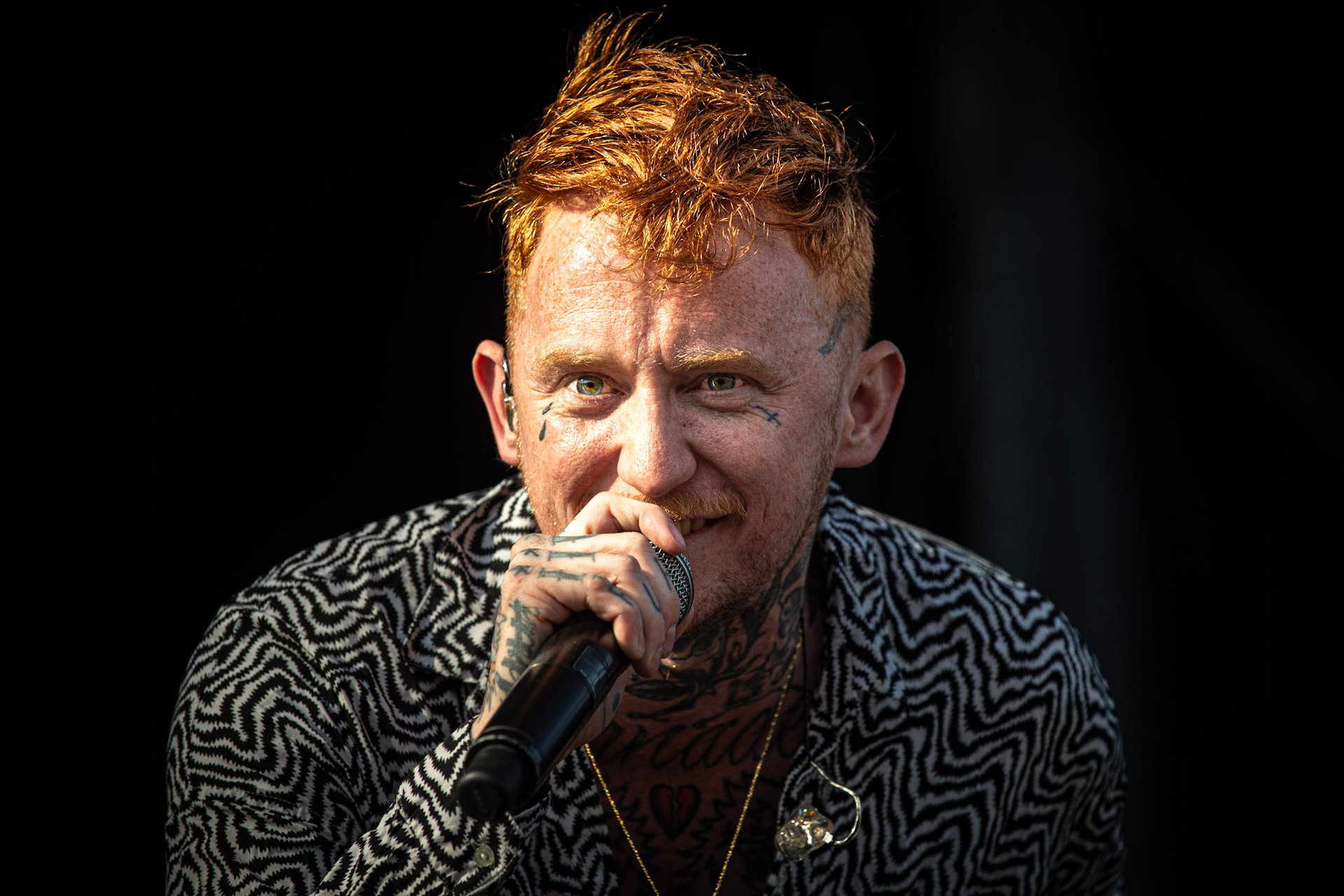 Frank Carter on stage