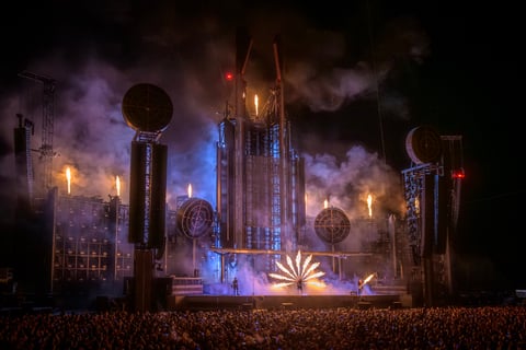 Rammstein on stage, 02 JUN 2023