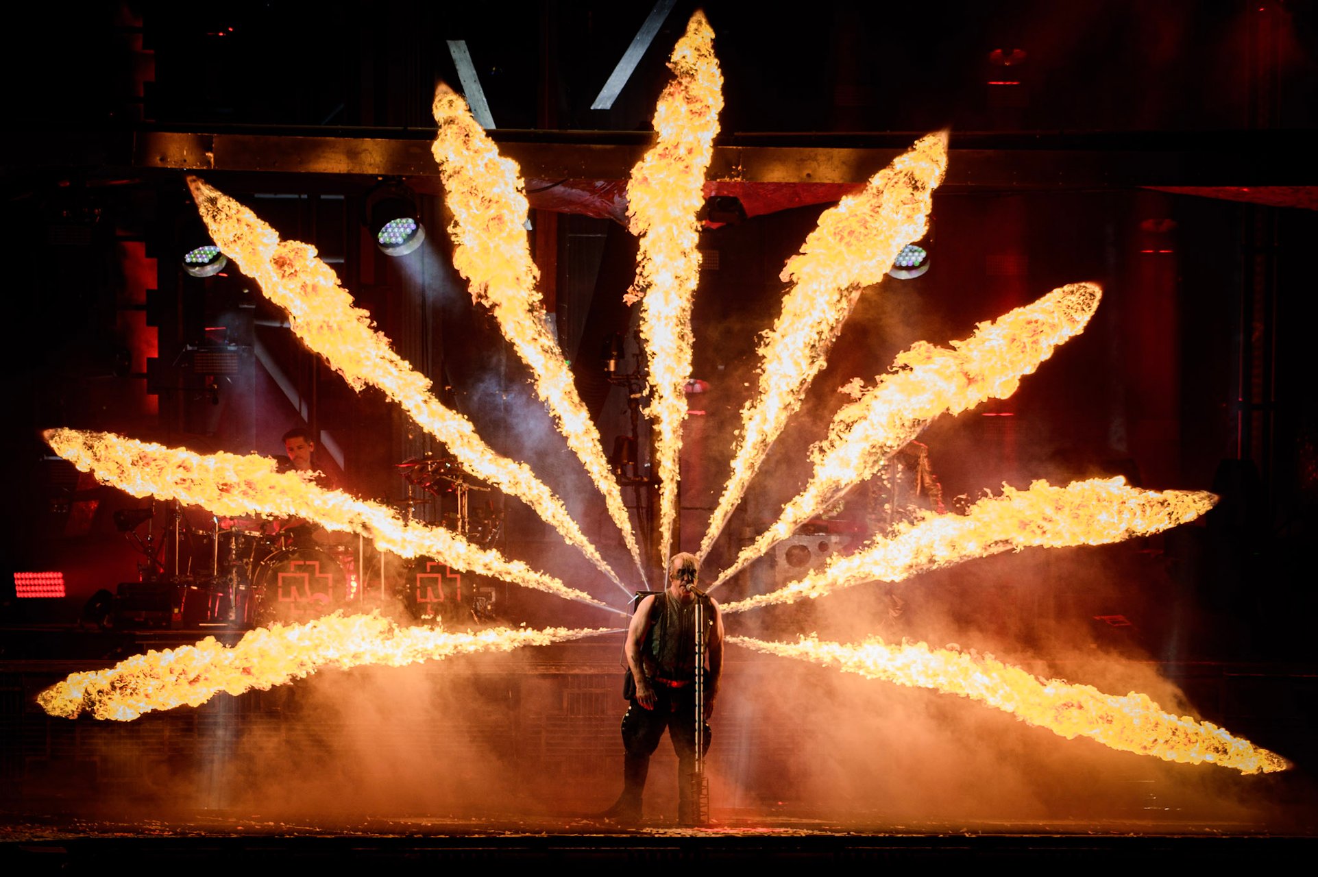 Rammstein on stage